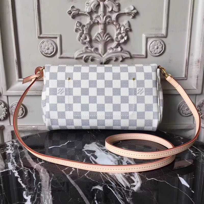 Louis vuitton original favorite damier azur canvas handbags M40718