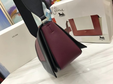 Celine frame Bag Original Calf Leather 5756 Wine.black