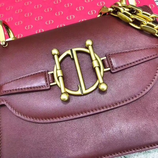 Dior DIORDIRECTION FLAP BAG IN fuchsia LAMBSKIN M6810