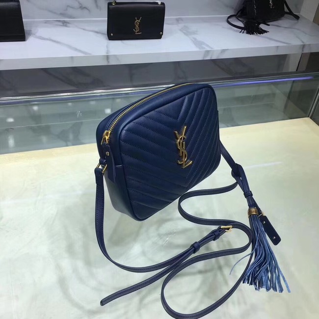 Saint Laurent Lou Medium Camera Bag 520534 blue