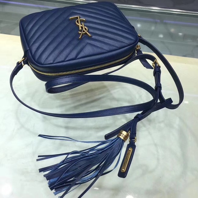 Saint Laurent Lou Medium Camera Bag 520534 blue