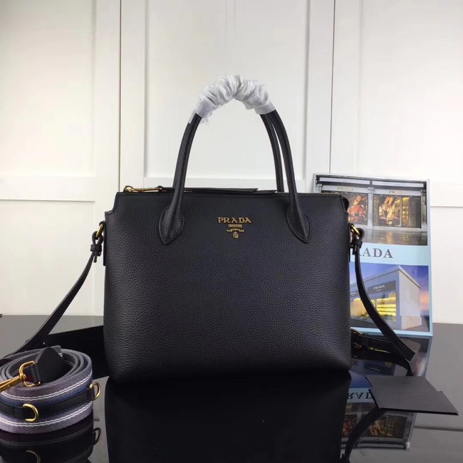 Prada calf leather bag 1BA157 black