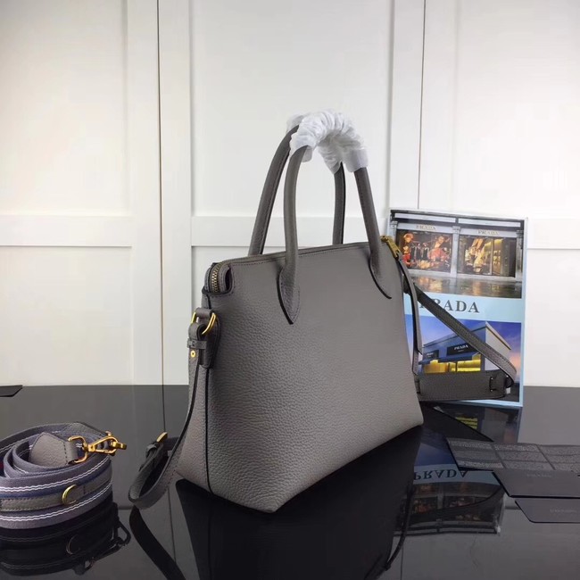 Prada calf leather bag 1BA157 grey