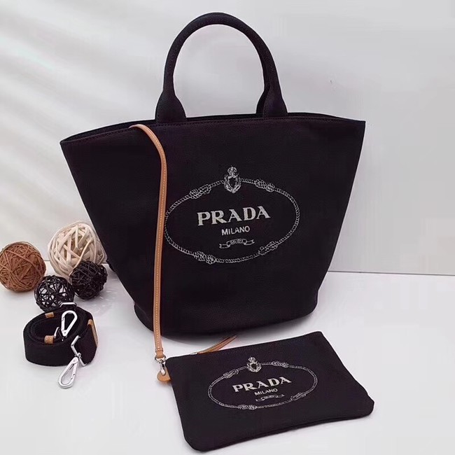 Prada fabric handbag 1BG163 black