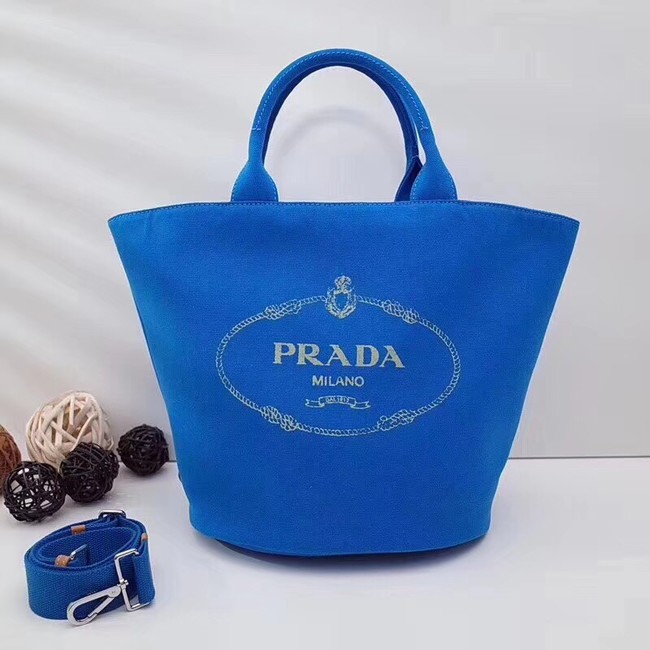 Prada fabric handbag 1BG163 blue