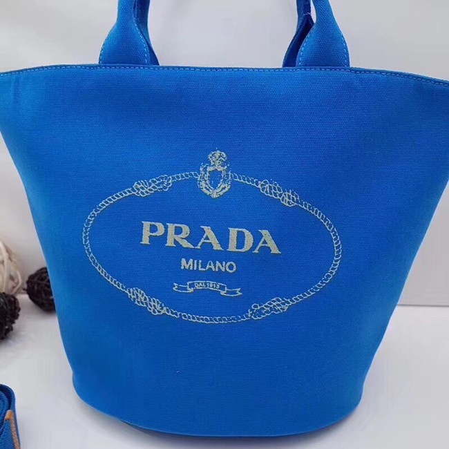 Prada fabric handbag 1BG163 blue