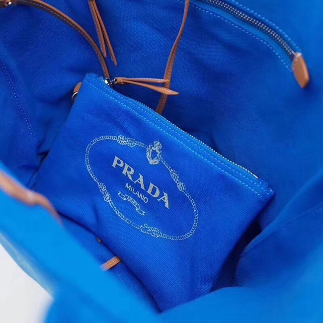 Prada fabric handbag 1BG163 blue