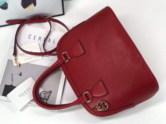 Gucci GG Calf leather top quality tote bag 449662 red