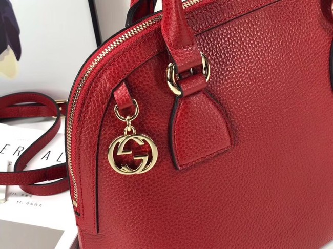 Gucci GG Calf leather top quality tote bag 449662 red