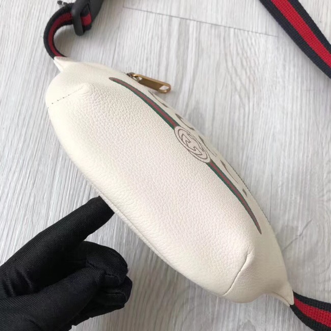 Gucci Print small belt bag 527792 white