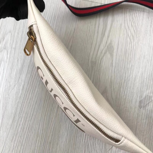 Gucci Print small belt bag 527792 white