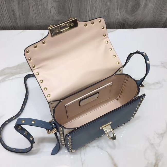 Valentino Original Leather cross-body bag 0936M blue&white