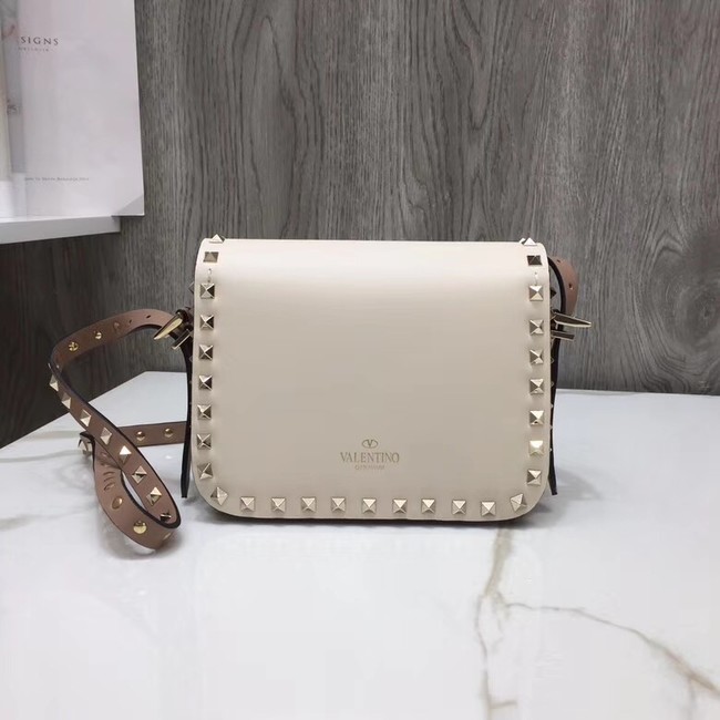 Valentino Original Leather cross-body bag 0936M pink&white