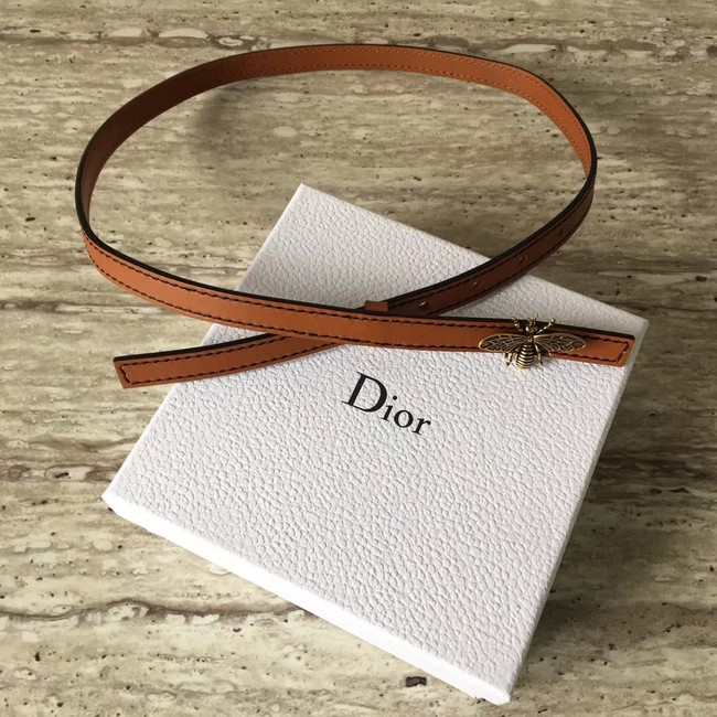 Dior BEE BELT CALFSKIN B0387 brown