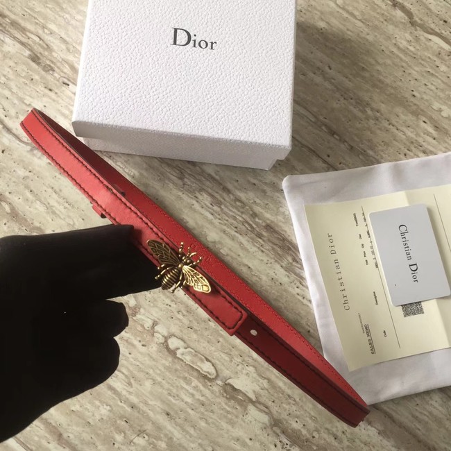 Dior BEE BELT CALFSKIN B0387 red