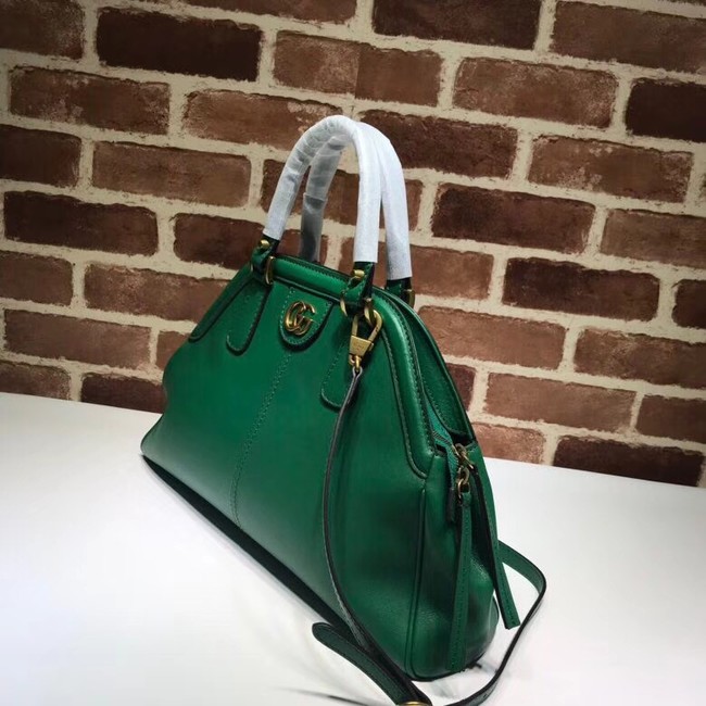 Gucci RE medium top handle bag Style 516459 green