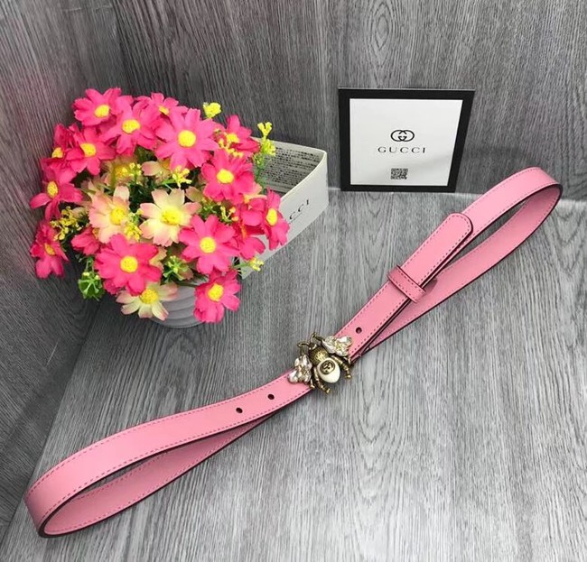 Gucci leather belt 476452 pink