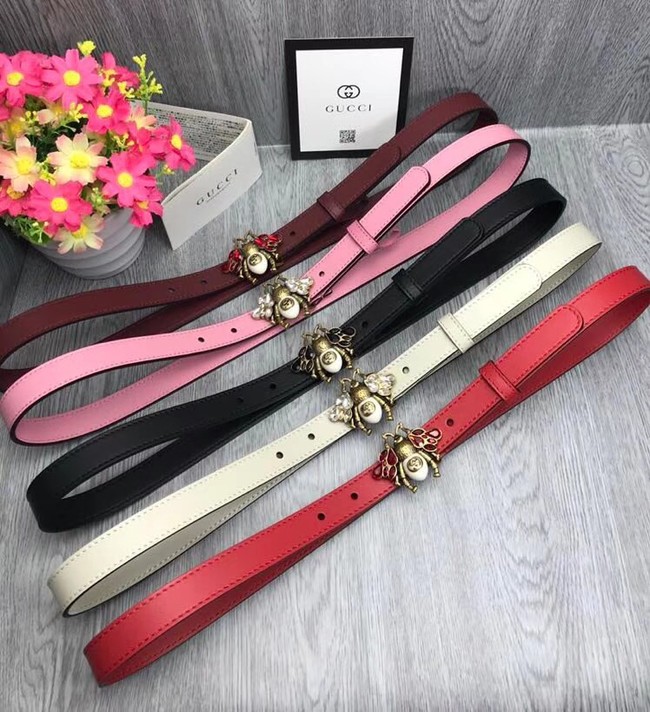 Gucci leather belt 476452 white