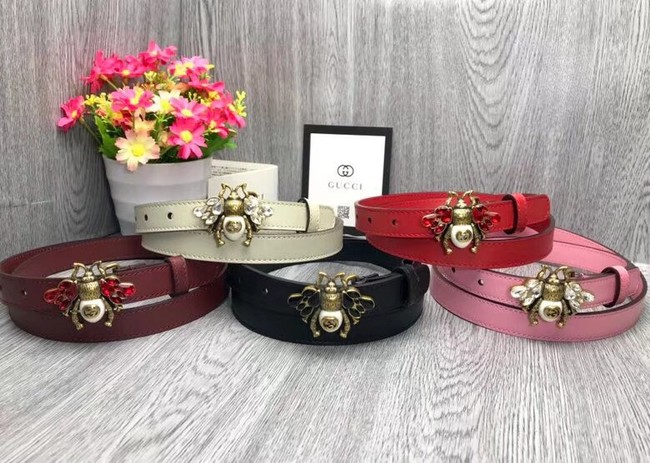 Gucci leather belt 476452 white