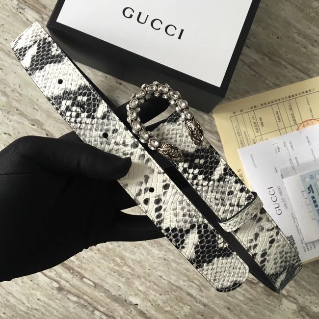 Gucci Snakeskin belt with Horsebit A488940