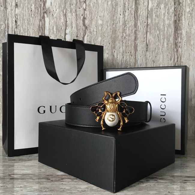 Gucci leather belt 499638 black