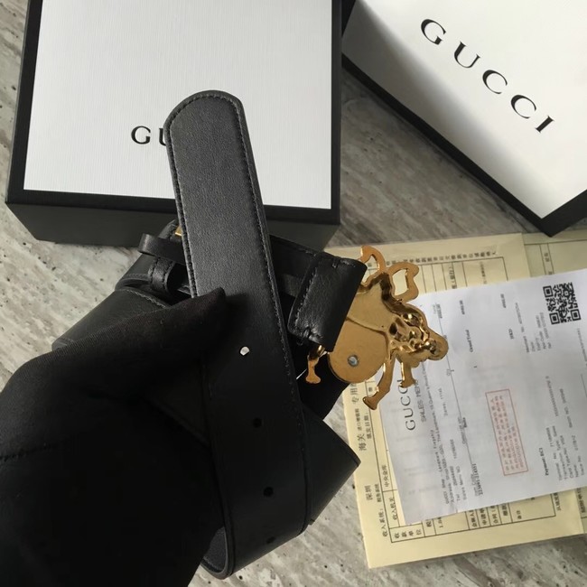 Gucci leather belt 499638 black