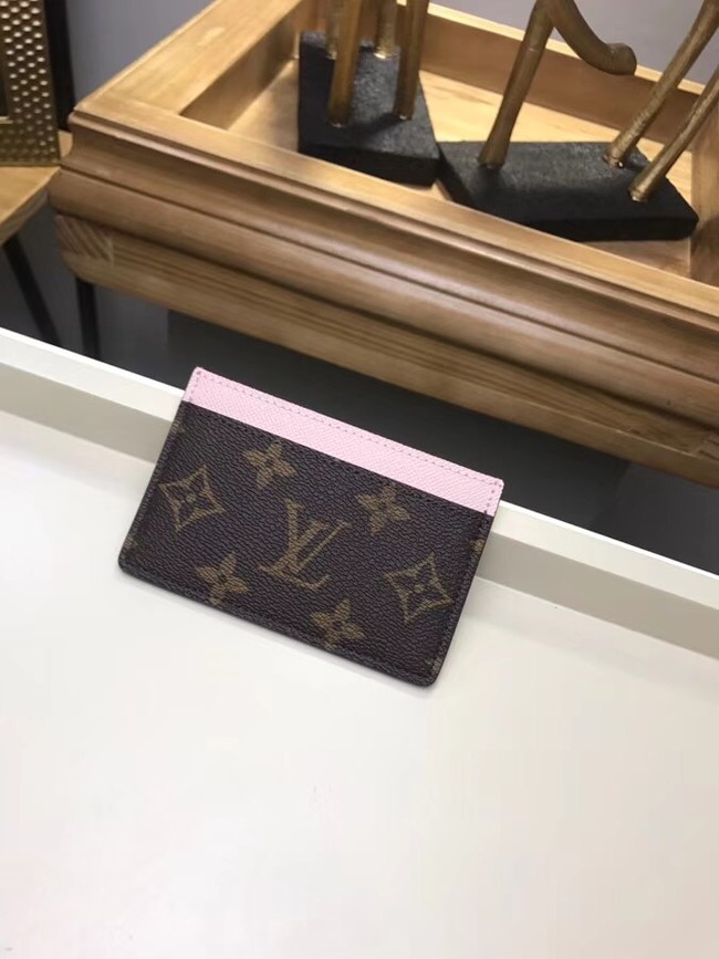 Louis Vuitton Monogram Canvas CARD HOLDER M60703 pink