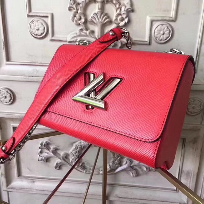 Louis vuitton original epi leather TWIST MM M50332 red