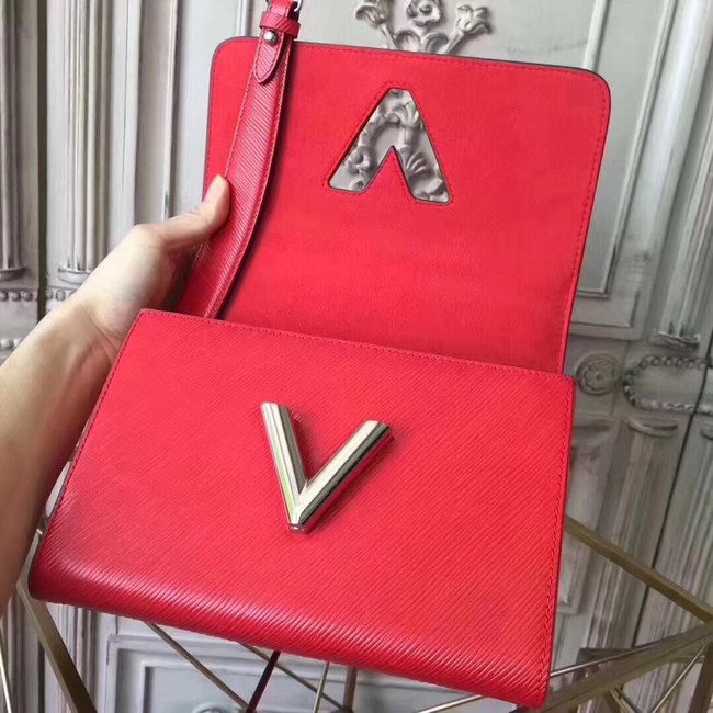 Louis vuitton original epi leather TWIST MM M50332 red