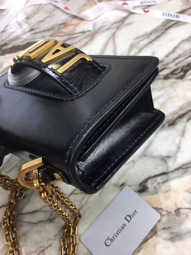 Mini Jadior flap bag calfskin M9002 black