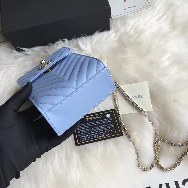 Chanel Flap Original Mobile phone bag 55698 blue