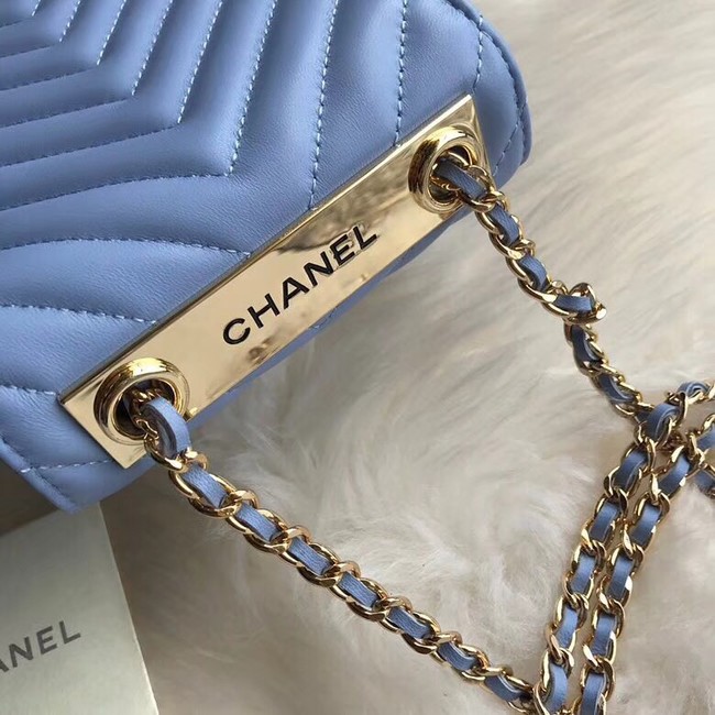 Chanel Flap Original Mobile phone bag 55698 blue