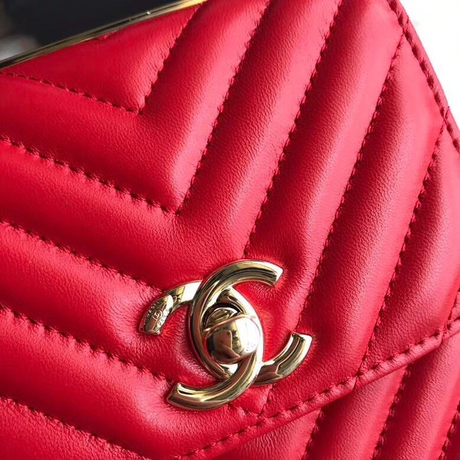 Chanel Flap Original Mobile phone bag 55698 red