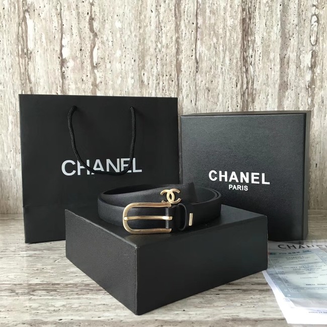 Chanel Original Calf leather Belt 56988 black