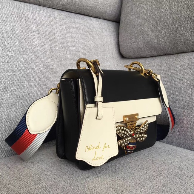 Gucci Queen Margaret small shoulder bag 476542 black&white