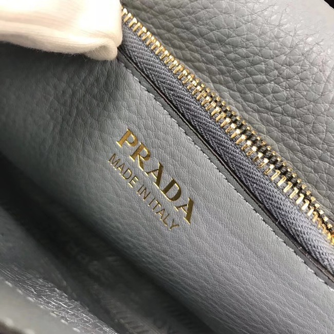 Prada calf leather shoulder bag 1BD102 blue