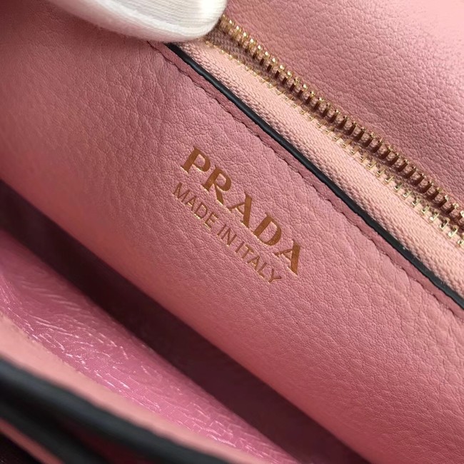 Prada calf leather shoulder bag 1BD102 pink