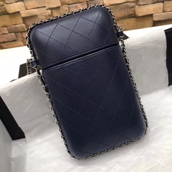 Chanel Flap Original Mobile phone bag 55699 dark blue