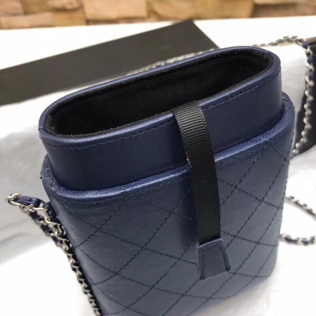 Chanel Flap Original Mobile phone bag 55699 dark blue