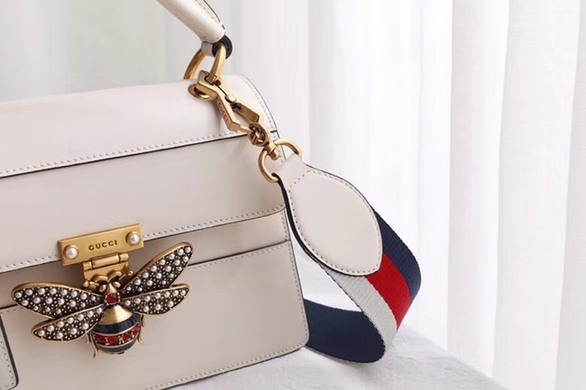 Gucci Queen Margaret small top handle bag 476541 white