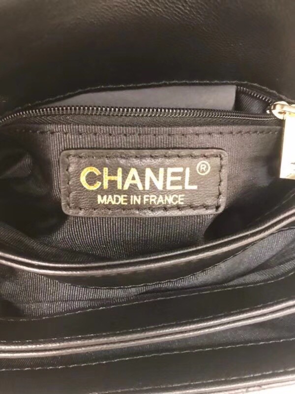 Chanel Original Lambskin Flap Bag with Top Handle A57069 black