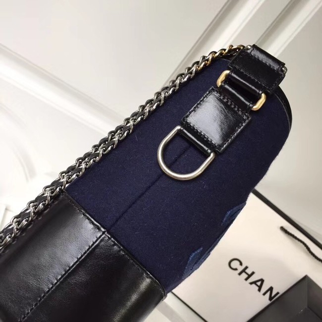 CHANEL GABRIELLE Hobo Bag A93824 Navy Blue & Blue