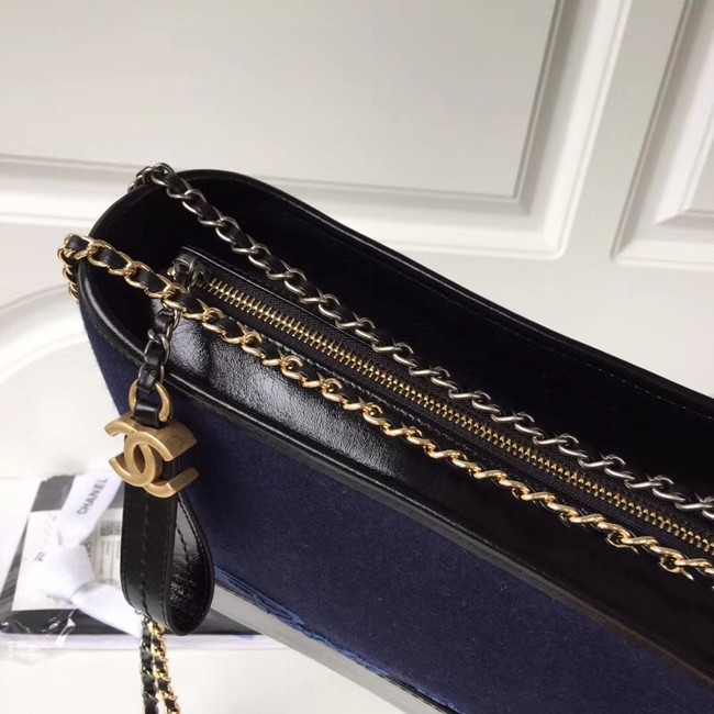 CHANEL GABRIELLE Hobo Bag A93824 Navy Blue & Blue