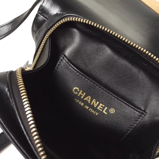 Chanel Flap Bag Calfskin & Gold-Tone Metal A57490 Black