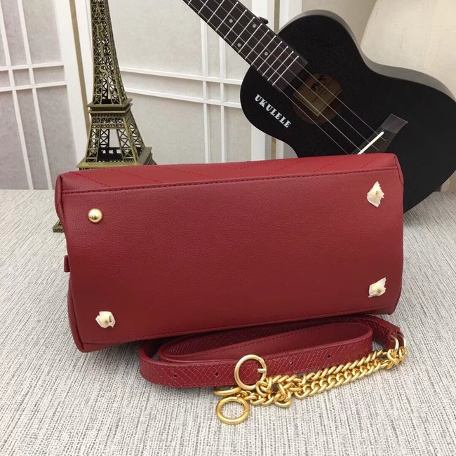 Chanel Flap Bag with Top Handle A57147 red