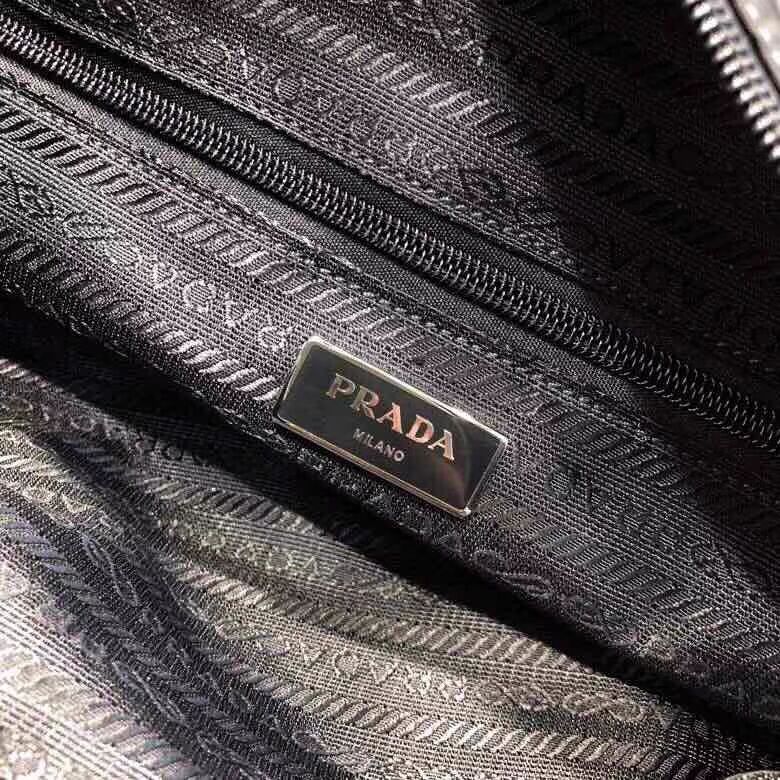 Prada Saffiano leather and nylon tote 1BG212 black