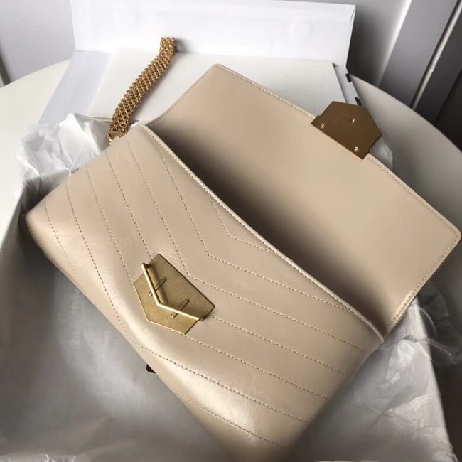 Chanel Clutch Calfskin & Gold-Tone Metal A57493 Beige