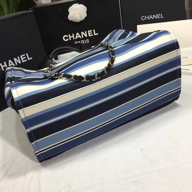 Chanel Shopping Bag A66941 blue& Beige & Black