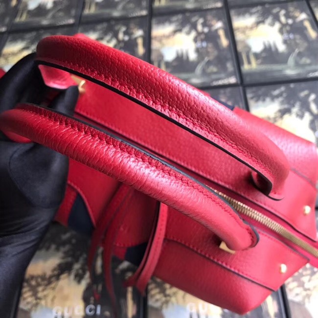 Gucci GG Calf leather top quality tote bag 523433 red