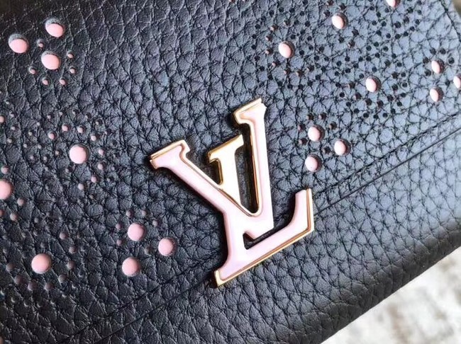 Louis Vuitton original CAPUCINES COMPACT WALLET M62564 black